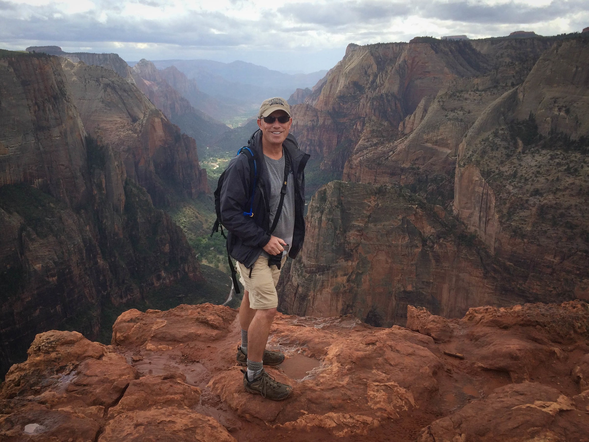 Dave Kile at Observation Point in Zion National Park